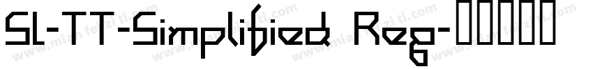 SL-TT-Simplified Reg字体转换